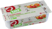 Les mixes bio framboise / fraise / pêche / abricot