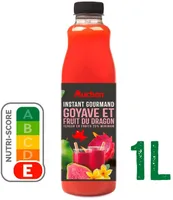 Instant gourmand - goyave et fruit du dragon - Teneur en fruits : 25% minimum