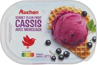 Sorbet plein fruit Cassis avec morceaux