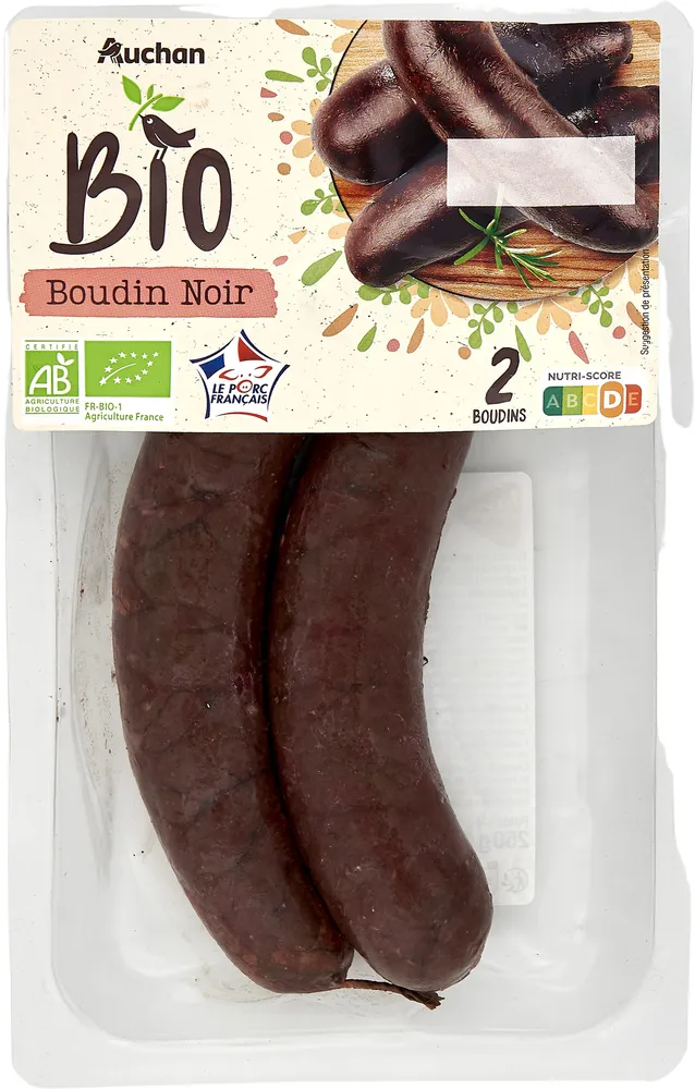 Boudins noirsIssus de l'agriculture biologique