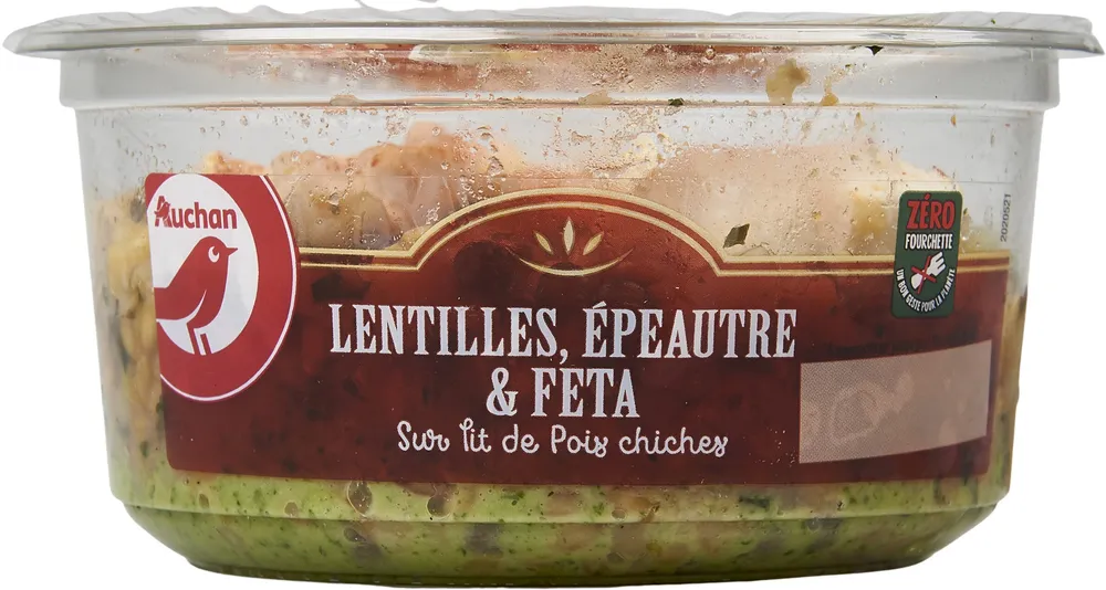 Lentilles, épeautre et fêta