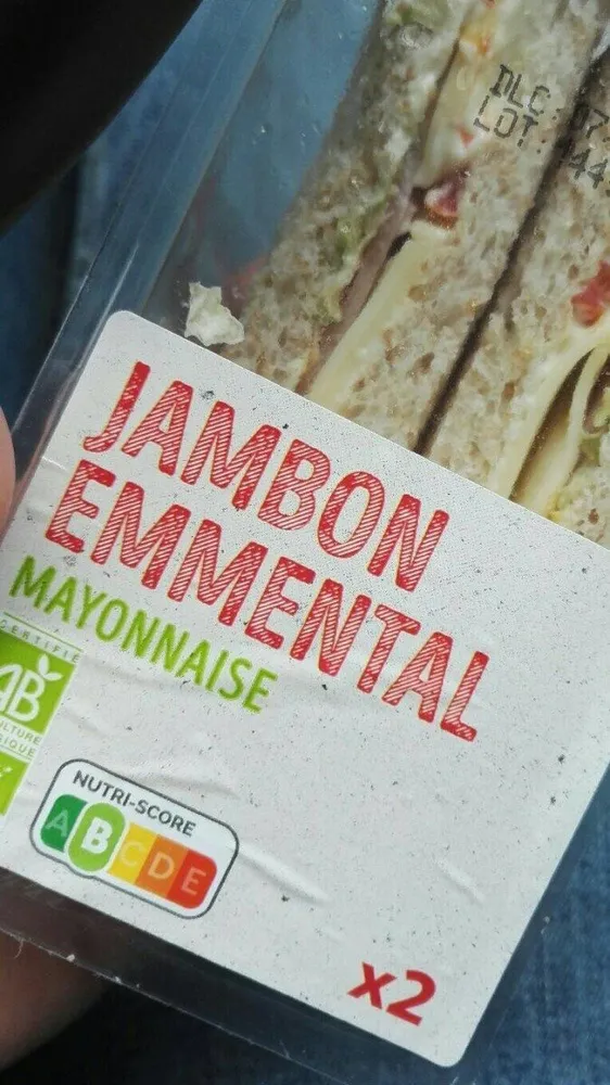 Club jambon emmental mayonnaise