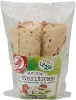 Wrap veggieChèvre légumesDés de chèvre, concombre, tomates, poivrons
