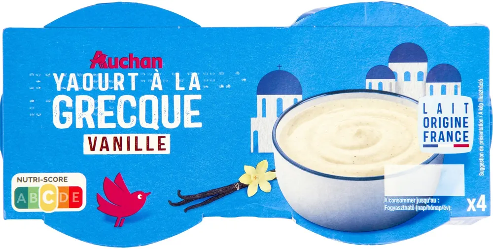 Yaourts à la grecque vanille