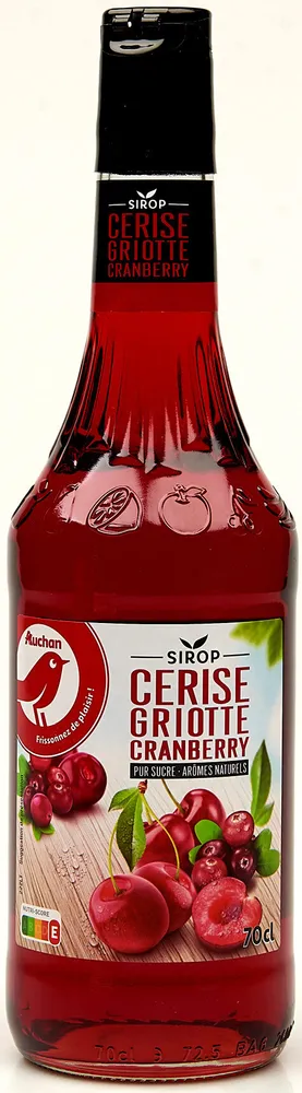 Sirop cerise griotte cranberry