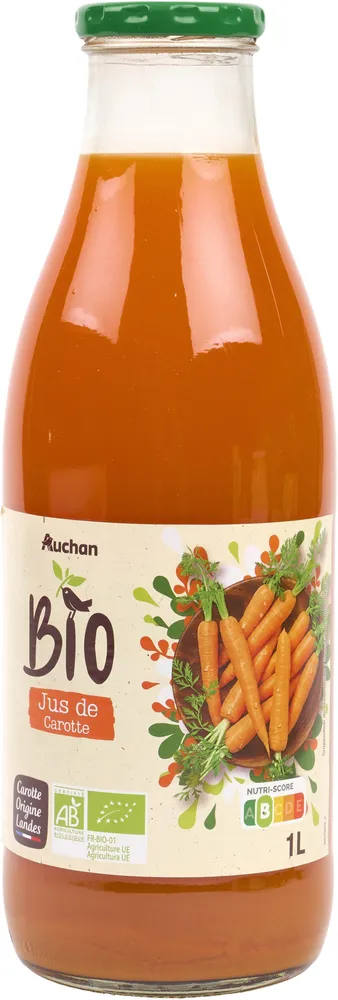 Jus de carotte Bio -carotte origine Landes