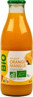 Pur jus d'orange et mangue issu de l'agriculture biologique