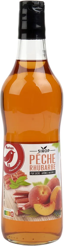 Sirop Pêche Rhubarbe