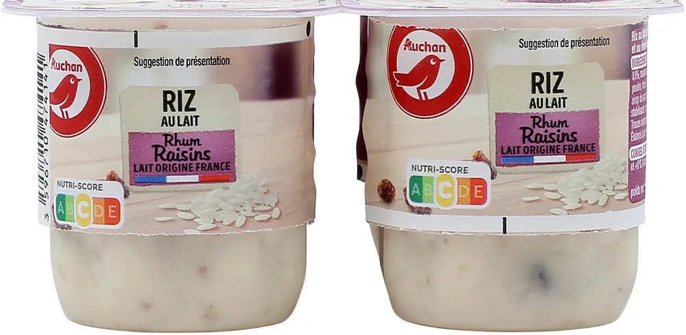 Ri au lait saveur rhum raisin