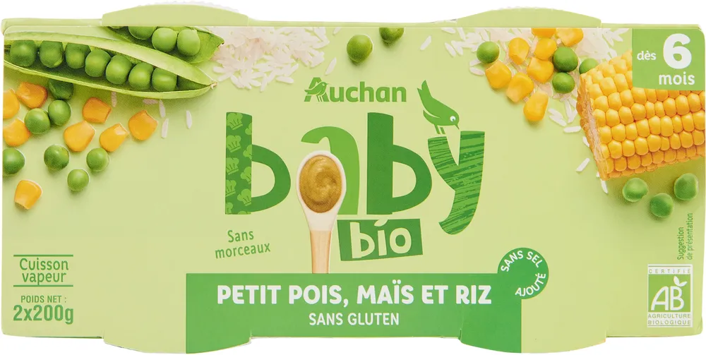 Petits Pois, maïs et riz