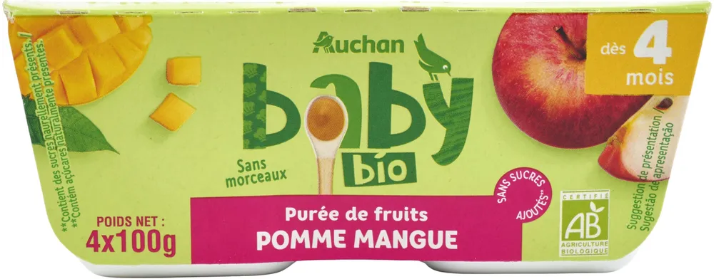 Purée de fruits POMME MANGUE
