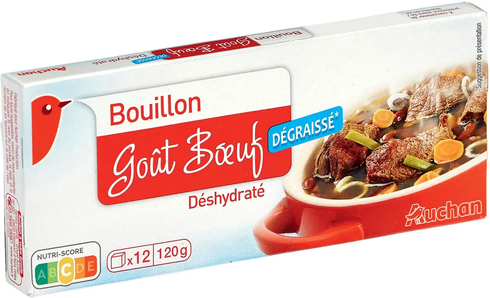 Bouillon de boeuf degraissé déshydraté