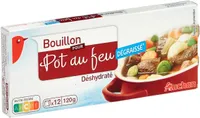 Bouillon de pot au feu dégraissé auchan déshydraté