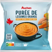 Purée de légumes Orangecarotte, potiron et patate douce