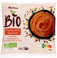 Purée 100% légumesCarotte, potimarron, courge butternut