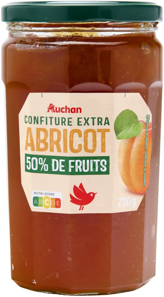 Confiture extra abricots50% de fruits