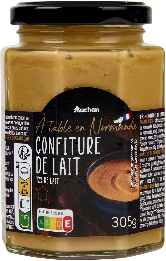 Confiture de lait de Normandie 42% de lait