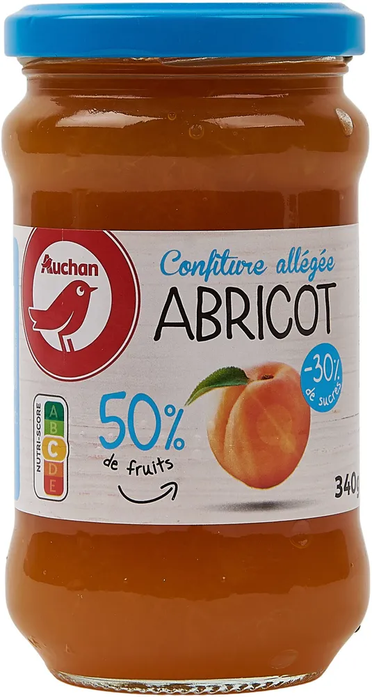 Confiture d'abricots allégée en sucres