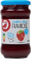 Confiture de framboises allégée en sucres