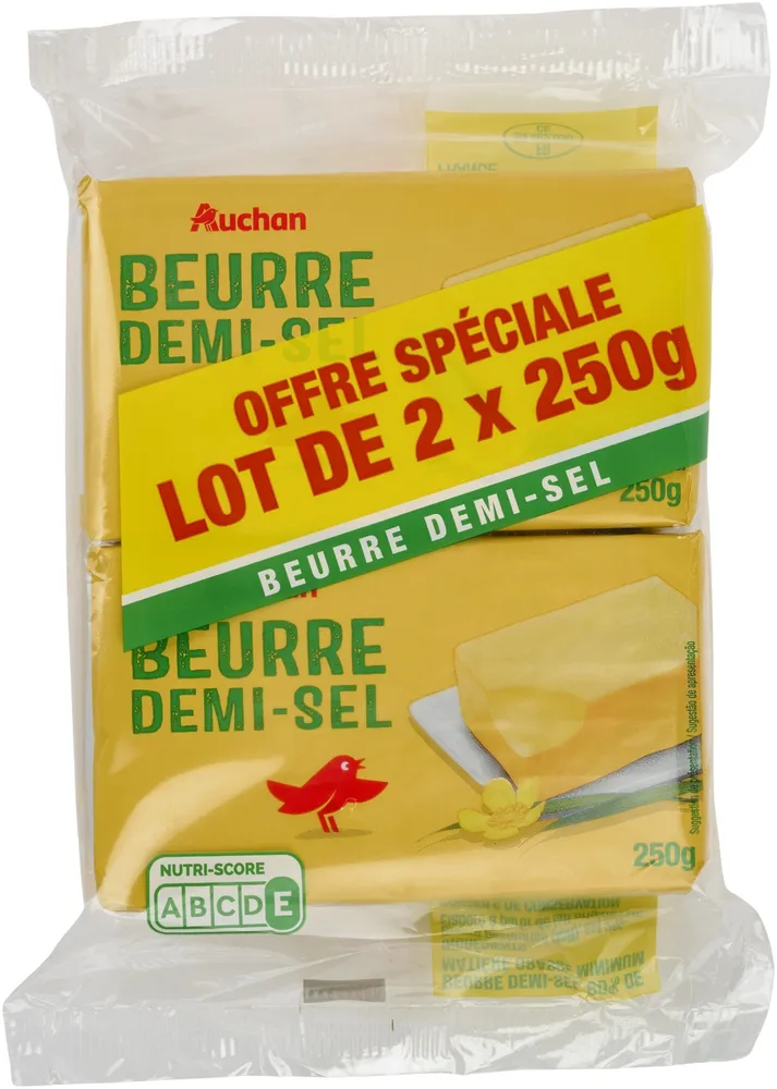 Beurre demi-sel auchan