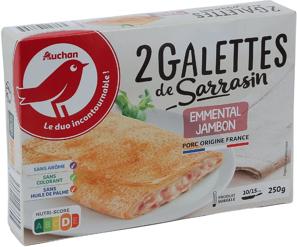 Galette emmental jambon