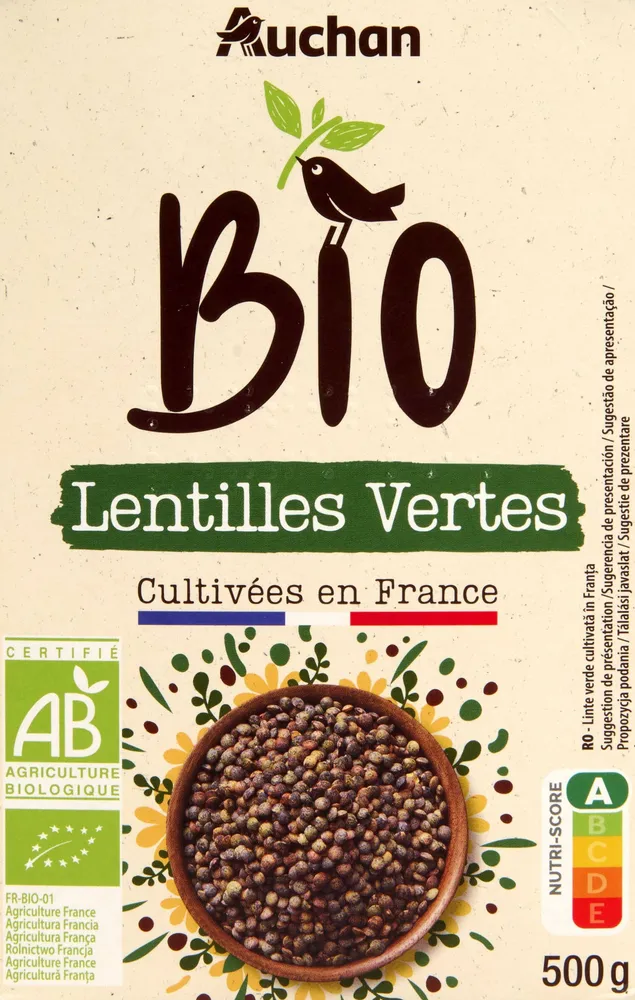 Lentilles vertes de France bio