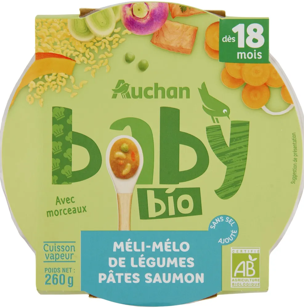Méli-mélo de légumes pâtes saumon