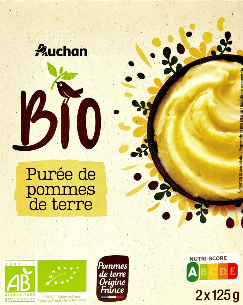 Purée de pommes de terre biologique