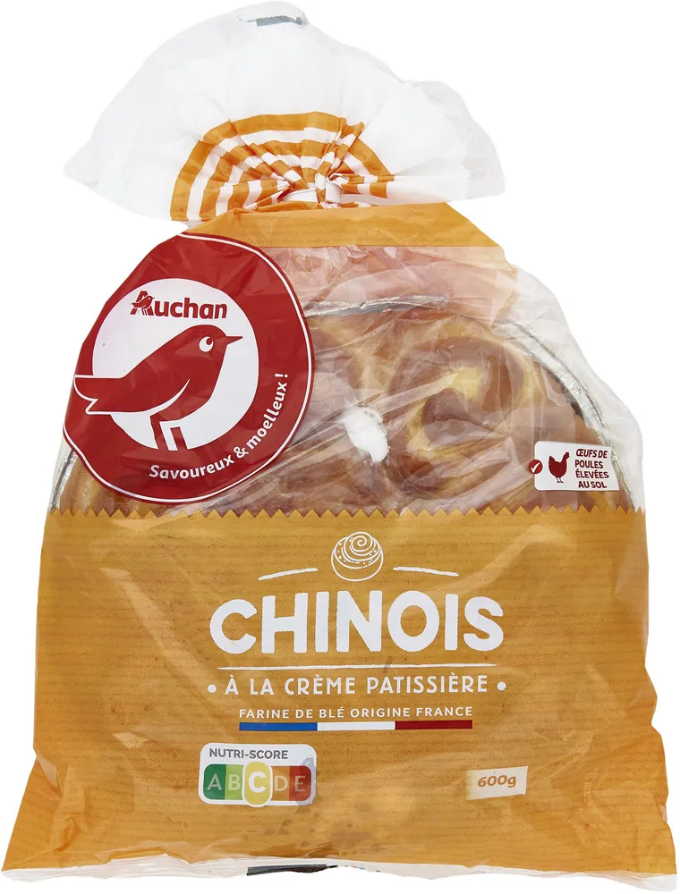Chinois à la crème pâtissière