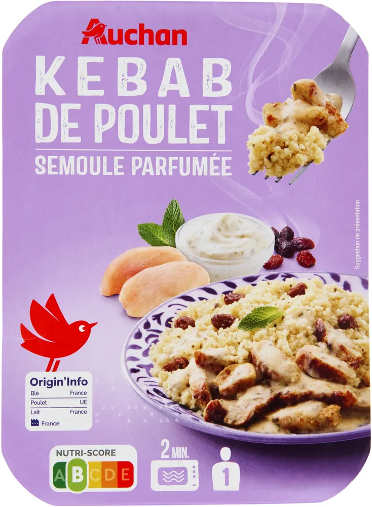 Poulet Kebab Semoule