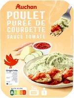 Poulet et puree de courgette