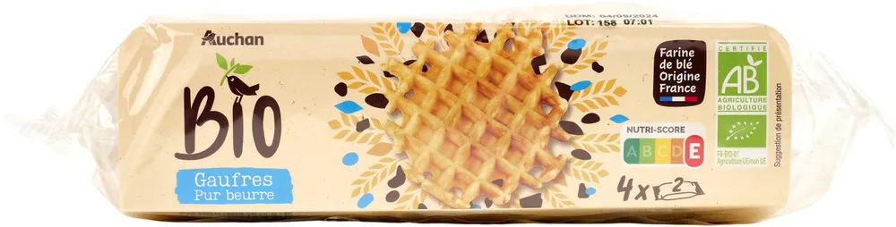 Gaufres pur beurre Bio