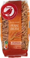 Pâtes au blé complet : spaghetti, coquillettes, penne, torti.