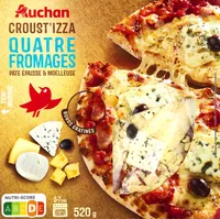 CROUSTI'ZZA QUATRE FROMAGES Pâte épaisse et moelleuse