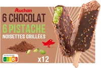 6 chocolat 6 pistachenoisettes grillées
