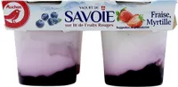 YAOURT DE SAVOIE SUR LIT MYRTILLE ou FRAISE
