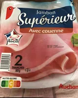 Jambon cuit supérieur avec couenne