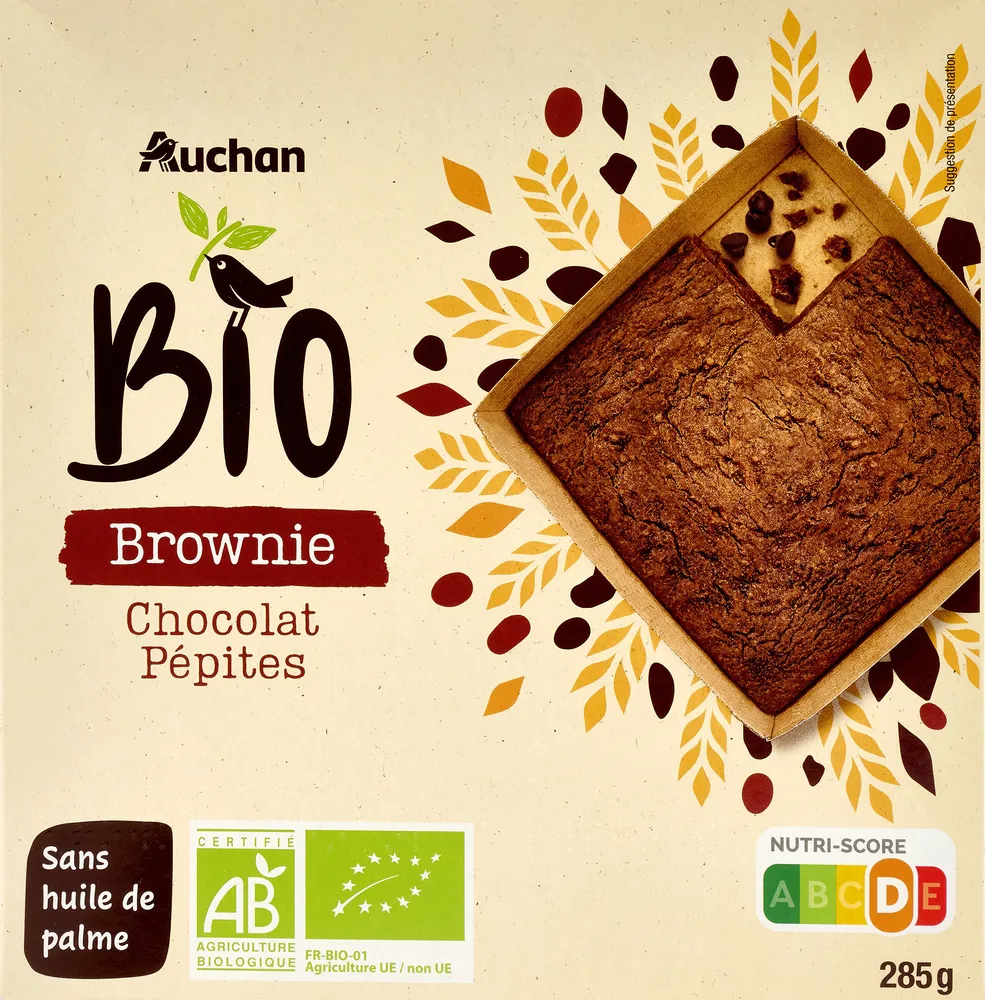 BROWNIE Chocolat pépites Bio