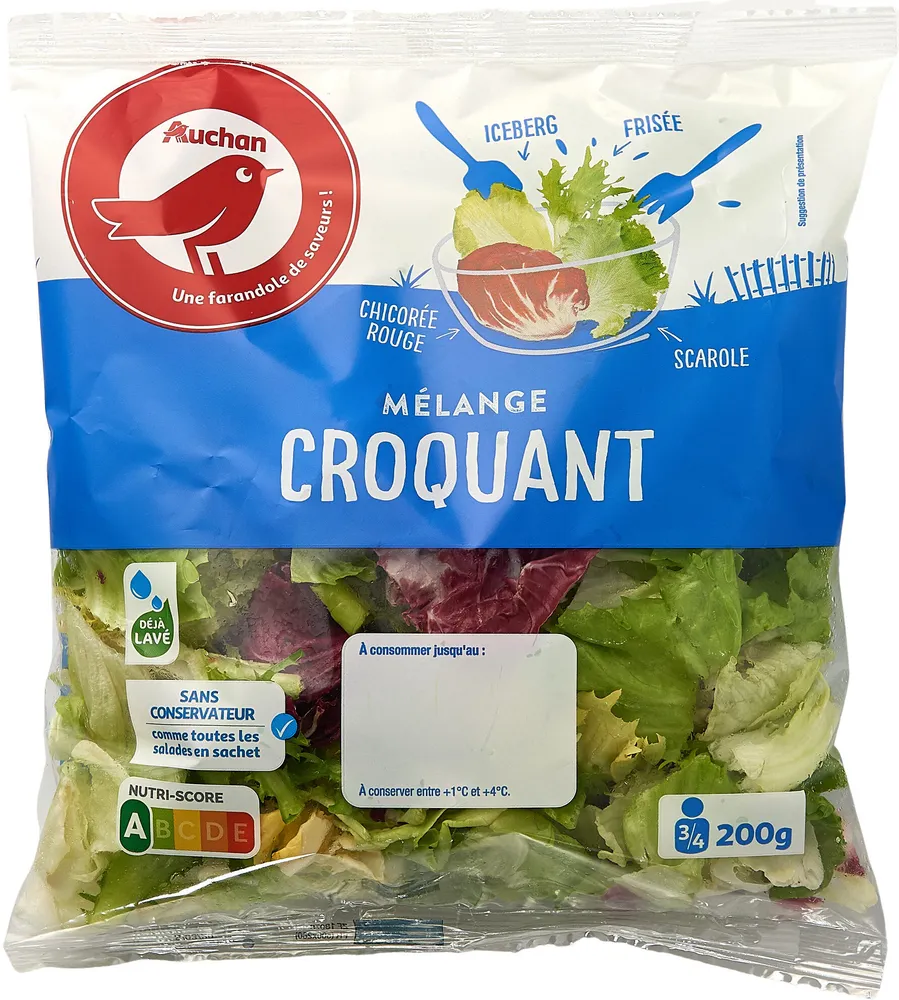 Mélange croquant salade