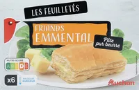 6 Feuilletés Friands Emmental pâte pur beurre