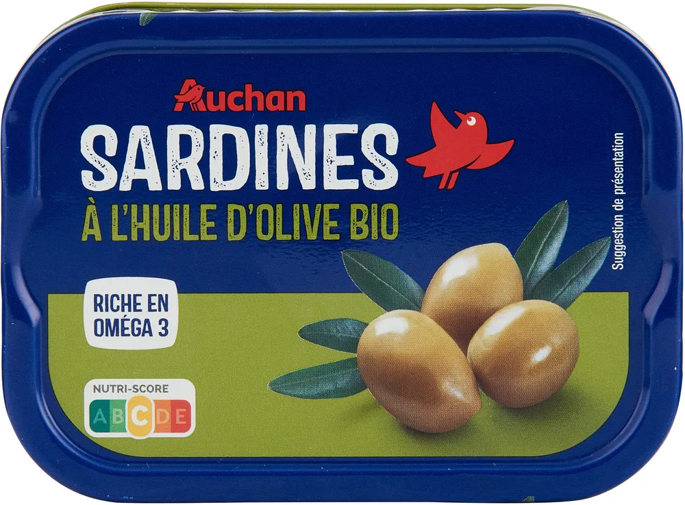 Sardines à l'huile d'olive bio