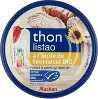 Thon pêché à la canne, sur banc libre à l'huile de tournesol Bio