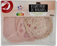 Assortiment de roulades. Jambon, fines herbes et Lyon fine.