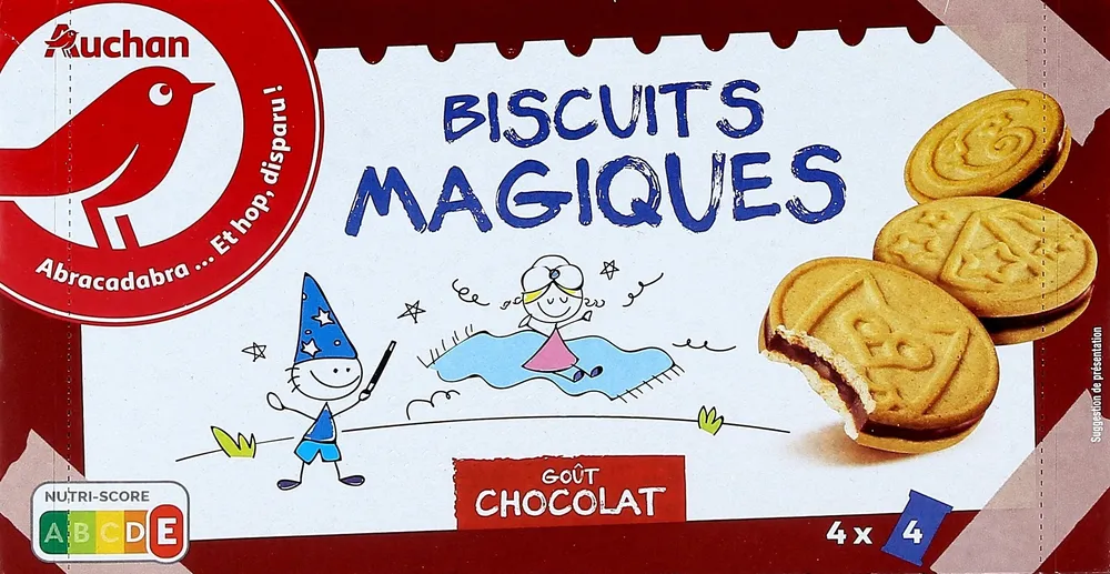 Biscuits magiques goût chocolat