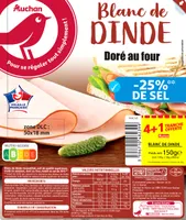 Blanc de dinde doré au four - de 25%**