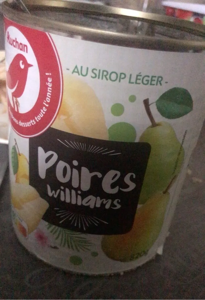 Poires williams au sirop léger