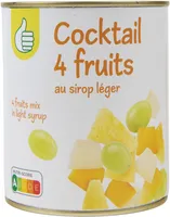 Cocktail 4 fruits au sirop léger