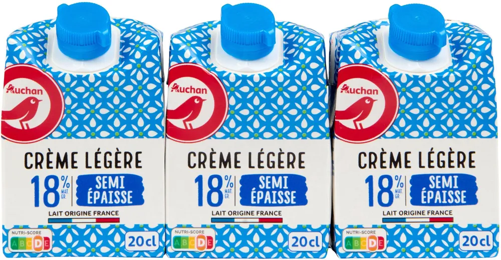 Creme legere semi-épaisse18% mat. gr.