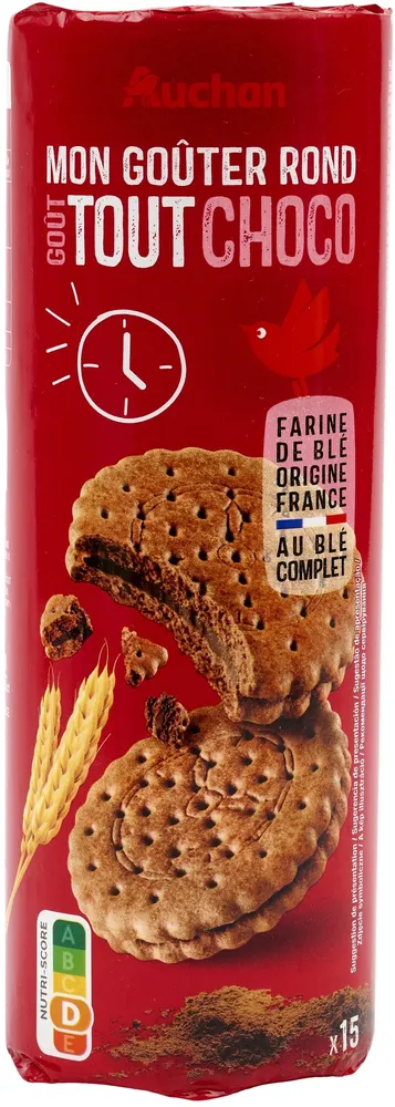 Mon goûter rond goût tout choco