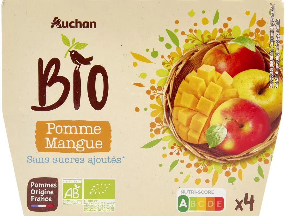 Puree de pomme mangue